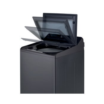 Lavadora de 23kg con AI DD™, Ciclo PetCare, ThinQ™, Lavado a Vapor y Tina de Acero Inoxidable, Platinum Black